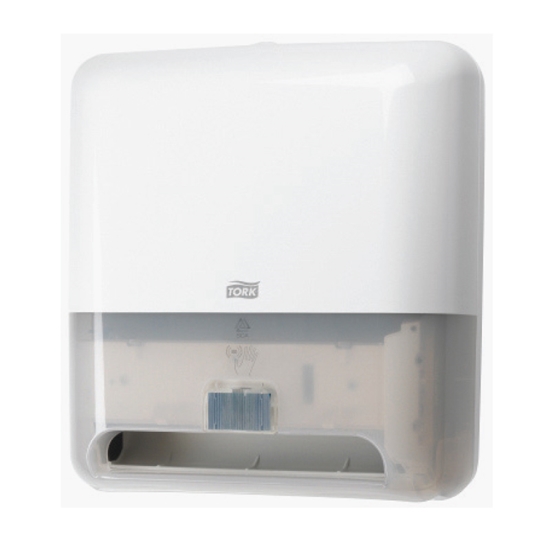 Изображение Roku dvieļu ruļļu dozators TORK Matic ar Intuition sensoru, 331 x 368 x 206 mm, baltā krāsā