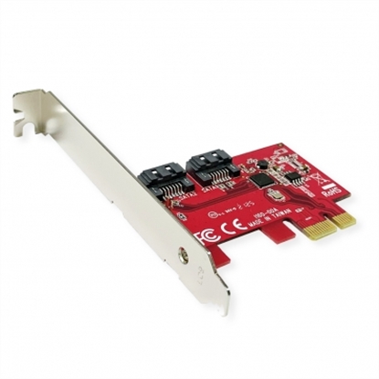 Picture of ROLINE PCIe x1 SATA III 6Gbps AHCI 2Port Low Profile Host Adapter