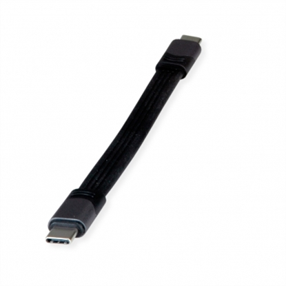 Attēls no ROLINE USB4 Gen3x2 Cable, PD (Power Delivery) 20V5A, with Emark, C-C, M/M, black