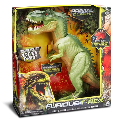 Attēls no Rot. Figūra Dinozaurs Primal Clash Niknais T-Rekss, zaļš