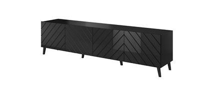 Picture of RTV cabinet ABETO 200x42x52 black glossy