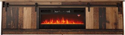 Attēls no RTV GRANERO + fireplace cabinet 200x56.7x35 old wood