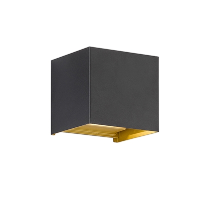 Picture of S.l.-WALL 2x3W LED 3000K 620lm melna/zelta