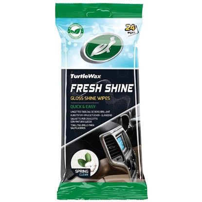Attēls no Salvetes auto tīrīš. Turtle Wax Shine Gloss paneļa