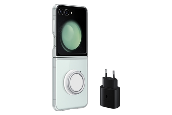 Picture of Samsung EF-XF73KKTEGWW mobile phone case 17 cm (6.7") Flip case Transparent