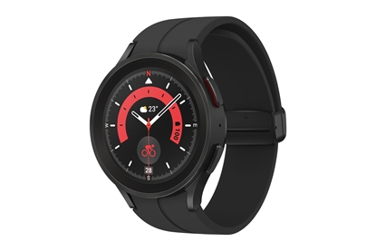 Attēls no Samsung Galaxy Watch5 Pro 3.56 cm (1.4") OLED 45 mm Digital 450 x 450 pixels Touchscreen Black Wi-Fi GPS (satellite)