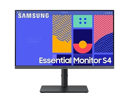 Attēls no Samsung Essential Monitor S4 S43GC LED display 61 cm (24") 1920 x 1080 pixels Full HD Black