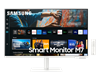 Изображение LCD Monitor|SAMSUNG|S27CM703UU|27"|TV Monitor/Smart/4K|Panel VA|3840x2160|16:9|60Hz|Matte|4 ms|Speakers|Swivel|Height adjustable|Tilt|Colour White|LS27CM703UUXDU