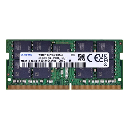 Attēls no Samsung SO-DIMM ECC 32GB DDR4 2Rx8 3200MHz PC4-25600 M474A4G43AB1-CWE