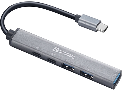 Attēls no Adapteris Sandberg 336-50 USB-C to 3xUSB-A+2xUSB-C Saver
