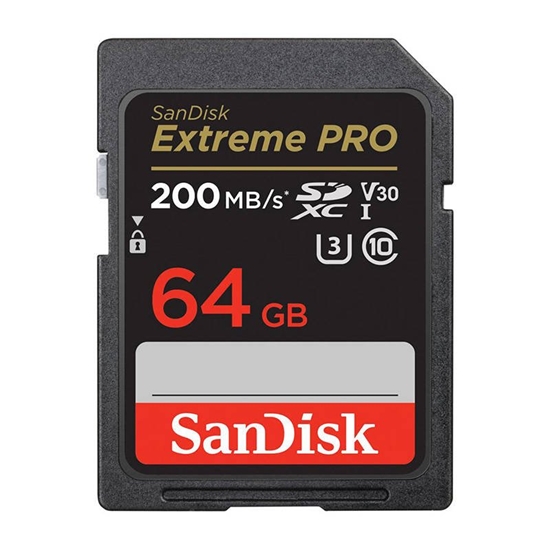 Picture of SanDisk 64GB SDXC Extreme PRO