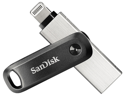 Picture of SanDisk iXpand USB flash drive 64 GB USB Type-A / Lightning 3.2 Gen 2 (3.1 Gen 2) Black, Silver