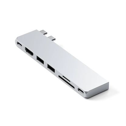 Attēls no Satechi USB-C Pro Hub Slim - Silver