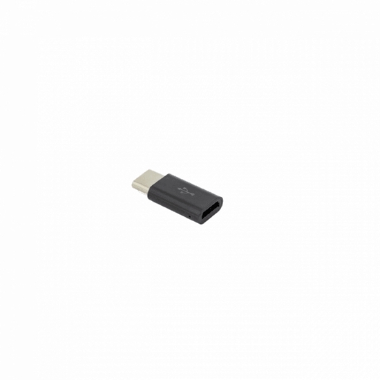 Picture of Sbox Micro USB 2.0 F. -> TYPE C M. black AD.USB-C B
