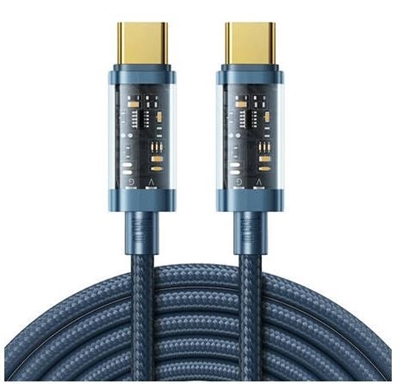 Attēls no S-CC100A12 Type-C toType-C 100W Cable 1.2m-Blue