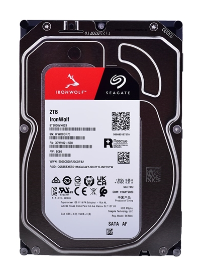 Picture of Seagate IronWolf internal hard drive 2 TB 256 MB 3.5" Serial ATA III (ST2000VN003)
