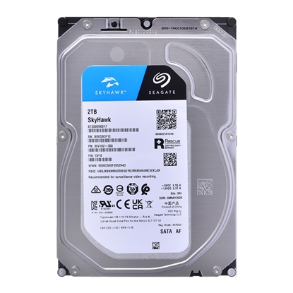 Attēls no Seagate SkyHawk internal hard drive 2 TB 256 MB 3.5" Serial ATA III (ST2000VX017)
