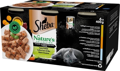 Picture of SHEBA Mixed flavours kit - wet cat food - 6x400g