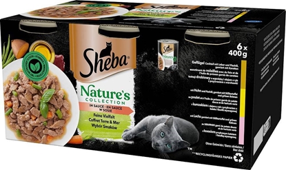 Picture of SHEBA selection of flavours in sauce - wet cat food - 6x400g