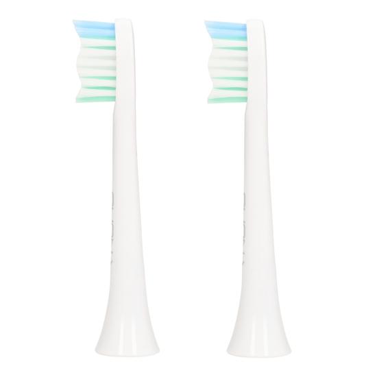 Изображение Shona oriģinālais uzgalis priekš Shona ultraskaņas + Oromed Teesa Sarmocare Alfavise zobu birstēm (2gab.) Balta