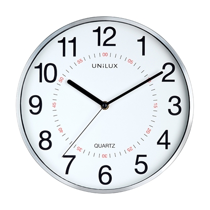 Изображение Sienas pulkstenis UNILUX ARIA, diametrs 28.5cm, metāliski pelēks