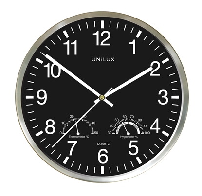 Attēls no Sienas pulkstenis UNILUX WETTY 30cm ar termometru un higrometru