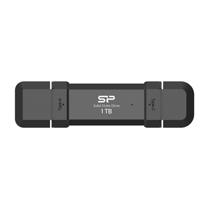 Picture of Portable SSD | DS72 | 1000 GB | N/A " | USB Type-A, USB Type-C 3.2 Gen 2 | Black