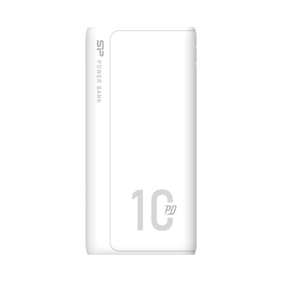 Picture of SILICON POWER QP15 Powerbank External battery 10000 mAh 2x USB QC 3.0 1x USB-C PD (SP10KMAPBKQP150W) White