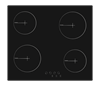 Изображение Simfer | H6.040.DECSP | Hob | Vitroceramic | Number of burners/cooking zones 4 | Touch | Black