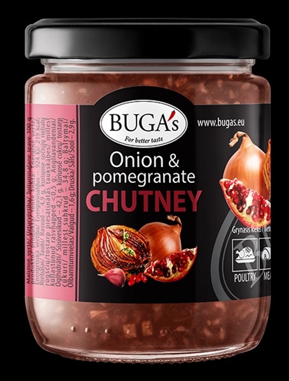 Изображение Sīpolu un granātābolu čatnijs BUGAS, 170 g