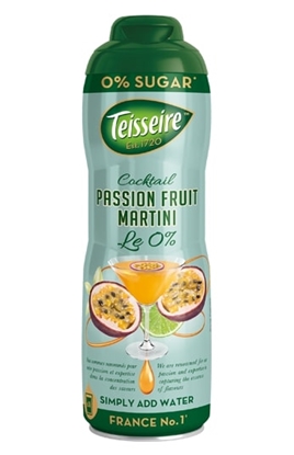 Изображение Sīrups TEISSEIRE Passion Fruit Martini, bez cukura, 0.6l