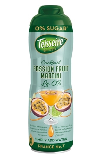Изображение Sīrups TEISSEIRE Passion Fruit Martini, bez cukura, 0.6l