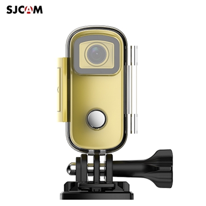 Attēls no SJCam C100 Mini HD Soc tīklu Aktivitāšu un Sporta kamera 30m Magnētisku korpusu Wi-Fi Live režīmu Dzeltena