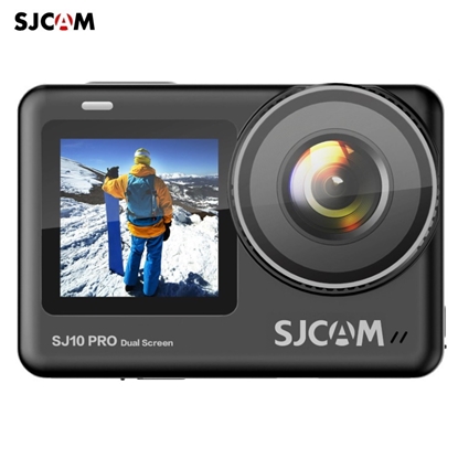 Изображение SJCam SJ10 Pro Divi LCD Wi-Fi Ūdendroša 30m Kamera 4K 60fps 6-Axis Gyro IPS 2.33'' + 1.3 LCD Melna