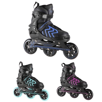Picture of Skrituļslidas NA19318 BLACK-TURQUOISE SIZE S (31-34) IN-LINE SKATES NILS EXTREME