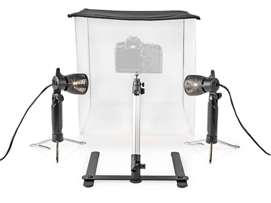 Picture of SKT012WT-LED fotostudijas komplekts | 60 x 60 cm | 6500 K | Saliekams
