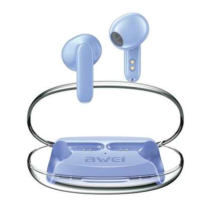 Изображение Słuchawki Bluetooth 5.3 T85 ENC TWS Niebieskie 