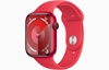 Picture of Apple Watch Series 9 GPS 45mm (PRODUCT) RED Aluminium Case with (PRODUCT) RED Sport Band - S/M