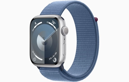Picture of Apple Watch Series 9 GPS 45mm Silver Aluminium Case with Winter Blue Sport Loop