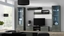 Picture of SOHO 4 set (RTV180 cabinet + 2x S1 cabinet + shelves) Gloss grey/grey