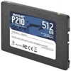 Изображение SSD|PATRIOT|P210|512GB|SATA 3.0|Write speed 430 MBytes/sec|Read speed 520 MBytes/sec|2,5"|TBW 240 TB|P210S512G25