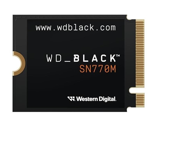 Picture of SSD|WESTERN DIGITAL|Black SN770M|500GB|M.2|PCIe Gen4|NVMe|Write speed 4000 MBytes/sec|Read speed 5000 MBytes/sec|2.38mm|TBW 300 TB|WDS500G3X0G