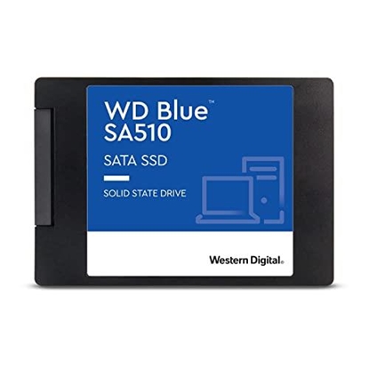 Attēls no SSD|WESTERN DIGITAL|Blue SA510|4TB|SATA 3.0|Write speed 520 MBytes/sec|Read speed 560 MBytes/sec|2,5"|TBW 600 TB|MTBF 1750000 hours|WDS400T3B0A