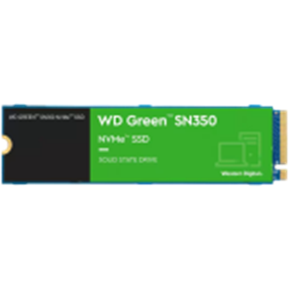 Изображение SSD|WESTERN DIGITAL|Green SN350|250GB|M.2|PCIe Gen3|NVMe|TLC|Write speed 1500 MBytes/sec|Read speed 2400 MBytes/sec|2.38mm|TBW 40 TB|MTBF 1000000 hours|WDS250G2G0C