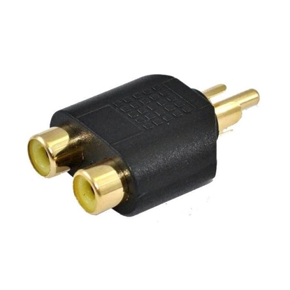 Picture of SSQ HA10 - Adapter 2 x RCA socket - RCA plug