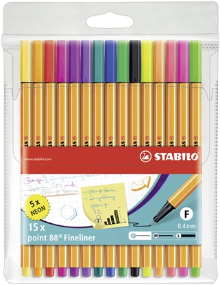 Picture of STABILO Point 88 fineliner Multicolour 15 pc(s)