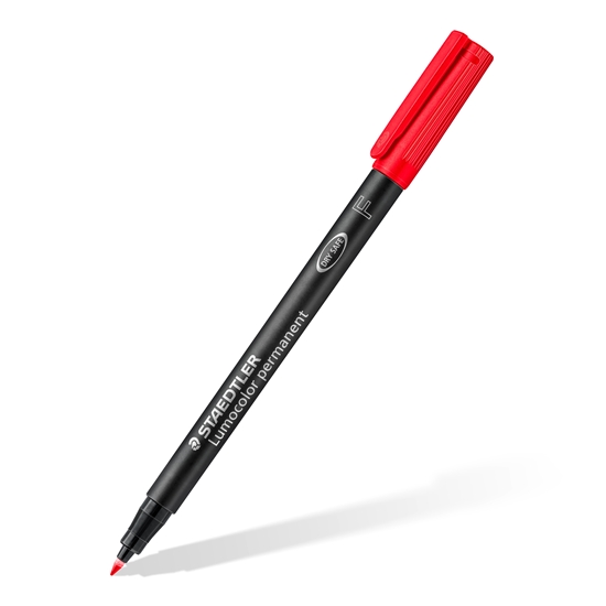 Picture of Noturīgais marķieris STAEDTLER kodoskopa plēvēm OHP 318F, 0.6mm, sarkans
