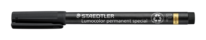Attēls no Noturīgais marķieris STAEDTLER LUMOCOLOR SPECIAL, konisks, 0.6mm, melns