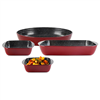 Picture of Stoneline | Yes | Casserole dish set of 4pcs | 21789 | Red | 1+1+3+3.6 L | 20x17/35x24/39x24 cm | Borosilicate glass | Dishwasher proof