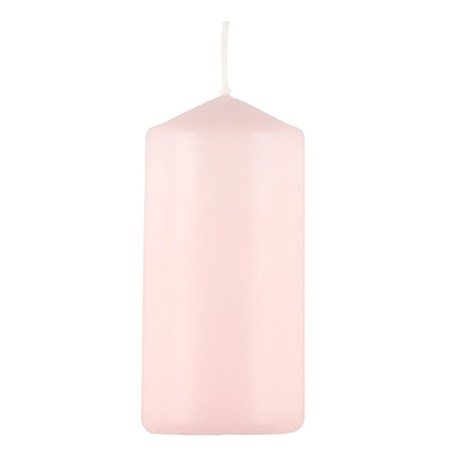 Attēls no Svece stabs Polar Pillar candle light pink 7x10 cm
